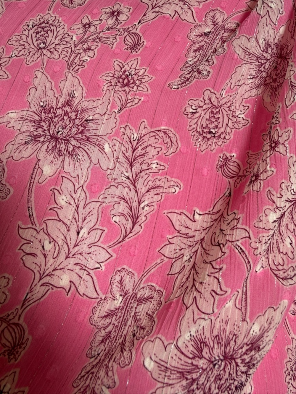 Taylor Pink Floral One Shoulder Midi Dress | Size 6 - Picture 12 of 12